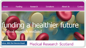 Website Design - Medical Research Scotland