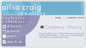 Website Design - Ailsa Craig Curling Jewellery