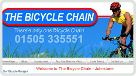 Website Design - The Bicycle Chain