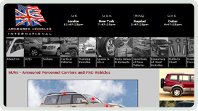 Website Design - Armoured Vehicles International