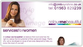 Website Design - Colour Me Beautiful Ayrshire
